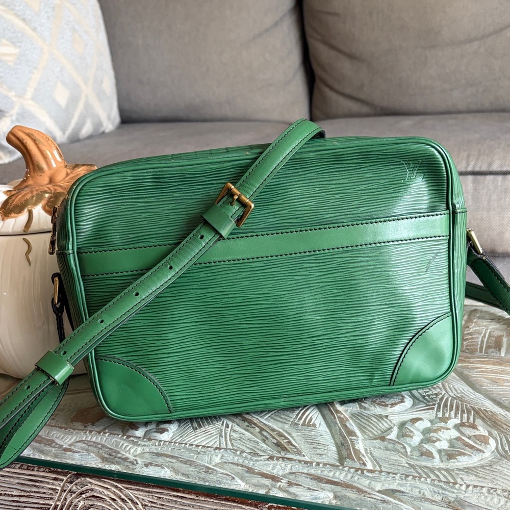 Louis Vuitton Epi Green Trocadero Crossbody Bag